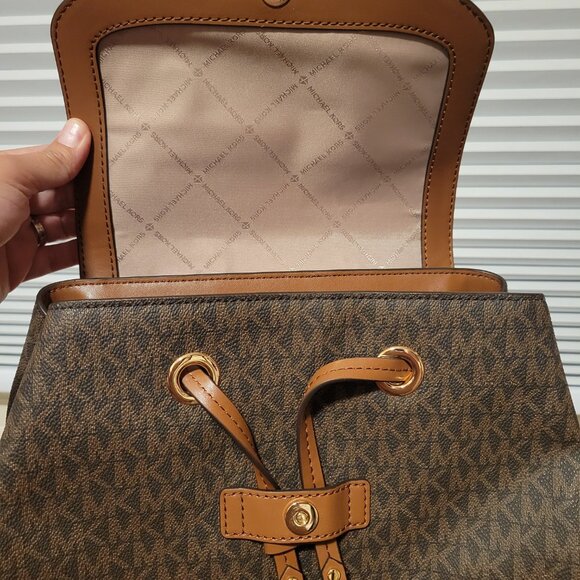 NWT Michael Kors Jet Set Lg Chain Brown Backpack main image 5